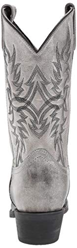 Laredo Mens Harding Waxed Leather Round Toe Boots Mid Calf - Grey - Size 10.5 D #TOP2