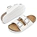 K KomForme Kids Sandals Boys Girls Slide Cork Footbed Slipper with Adjustable Straps for Little Kid/Big Kid