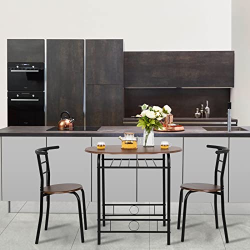 VINGLI Small Two-Person Dining Set with Wine Rack #TOP7