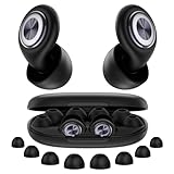 Ohrstöpsel zum Schlafen 45dB Lärmschutz – Weiche Silikon Ohrstöpsel für Seitenschläfer gegen Schnarchen, Wiederverwendbarer Gehörschutz mit 8 Paar Silikonaufsätzen, für Schlaf, Reise & Konzert