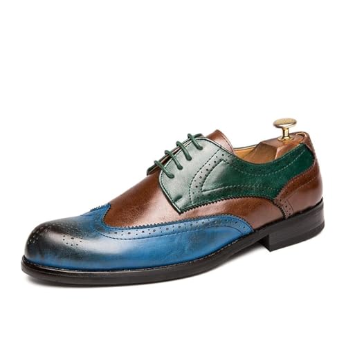 Chaussures Oxford homme confortables pour pieds sensibles à bout rond perforé