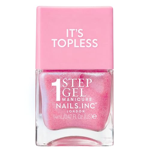 Image of Nails.INC It's Topless Danielle Magenta Shimmer Gel-Like Nail Polish
