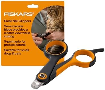 Fiskars Pet Small Pet Nail Clippers, Cat and Dog Nail Trimmers fo...