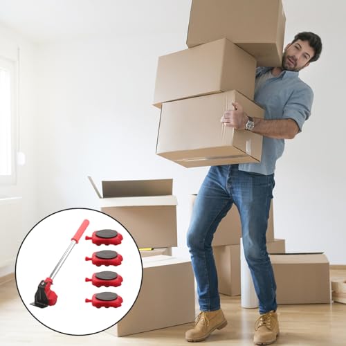 Kit de déménagement de meubles robuste en acier carbone et caoutchouc durable