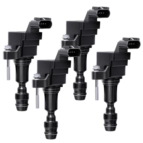 4PCS Ignition Coil Pack Compatible with Chevy 2.0L 2.2L 2.4 L4 Equinox Malibu Cobalt HHR GMC Terrain Buick Verano Regal Pontiac G5 G6 Saturn Ion Solstice 2006 2007 2008 2009 2010 2011, UF491