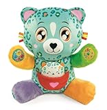 Efectos Sonoros y Luminosos: Los sonidos y luces del peluche capturan la atención del niño, haciendo del aprendizaje una experiencia lúdica y atractiva. Los botones interactivos facilitan la interacción y el descubrimiento