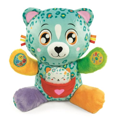 Miniatura 7 de Clementoni - Cleo y Leo Leopardos Interactivos, Peluche Interactivo para Bebés, Educativo, Multisensorial y Musical, A Partir de 6 Meses, Fabricado en Italia, 55555