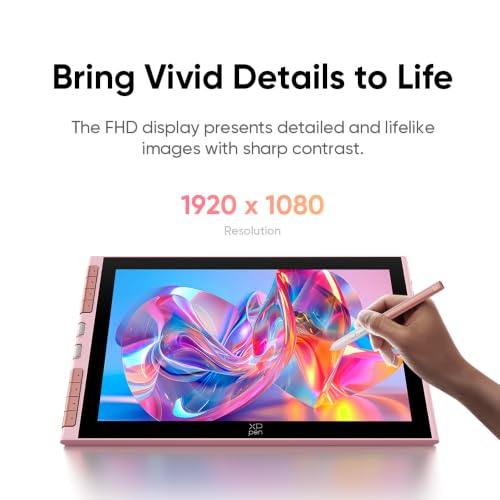 Image of XPPen Artist 12 3rd 11.9 inch Drawing Tablet with Screen Pink, 16K Stylus, X4