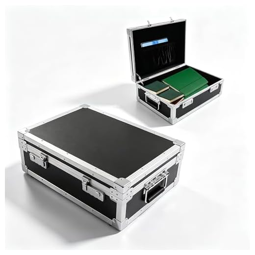 DUIBAII Portable Aluminum Briefcase with Lock