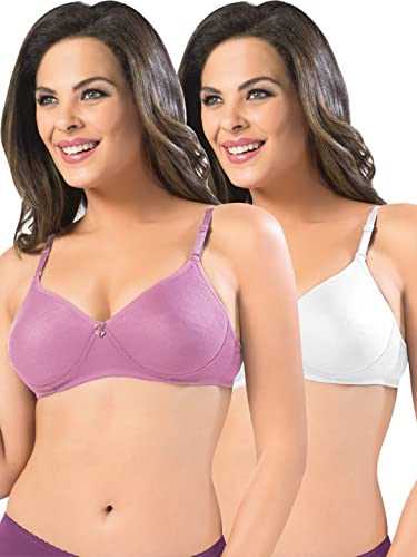 Image of SONARI Women's Non-Padded T-Shirt Bra | Wire-Free, Medium Coverage, Comfortable Polyester-Cotton Blend Fabric | Adjustable Straps, Ideal for Sports Catwalk