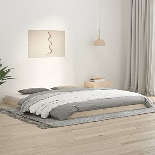 Iiaky Massivholzbett Bettgestell Bed Frame Bett Mit Bettkasten Hausbett Bett Massivholz 180x200 cm Kiefer