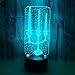 Produktbild 3D Optische Illusions Lampe Kerze Kerzenhalter Dekoration Beleuchtung Kabel 3D Led Usb Usb Schlafzimmer Nachtlicht Mehrfarbige Tischlampe Freund Geschenk