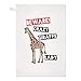 Attention Fou Girafe Coccinelle Torchon Chiffon de Vaisselle