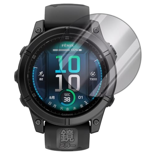 PDA�H�[ GARMIN fenix E [�P�[�X�T�C�Y 47mm�p] �Ή� Mirror Shield �ی� �t�B���� �~���[ ���� ���{��
