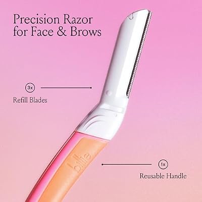 Billie - Dermaplane Refill Blades - Stainless Steel Blades with Safety Micro-guards - Nickel-free - Gently Exfoliates Skin - 3 count