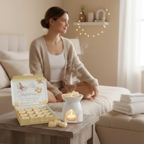 Fluffy Towels Wax Melts: 16 x 5g Heart Shaped Wax Melts Scented in a Presentation Gift Box, Vegan & Pet Friendly, Cruelty Free, Candle Alternative - Image 6