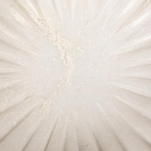 Creative Co-Op Marble Round Ruffle Bowl, White by Creative Co-Op - Image 4