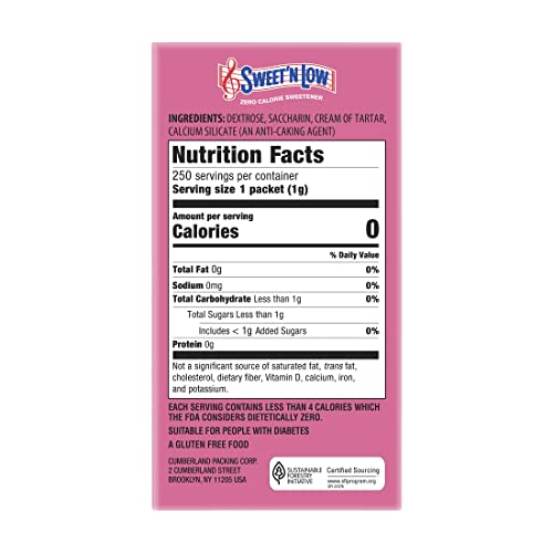 Sucre de substitution Sweet 'N Low boîte 250 count à dissolution rapide - 6