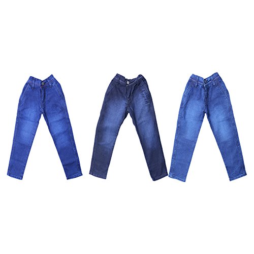 Guchu Boys Jeans, Pack of 3(H1-LB-DB-BL-P)