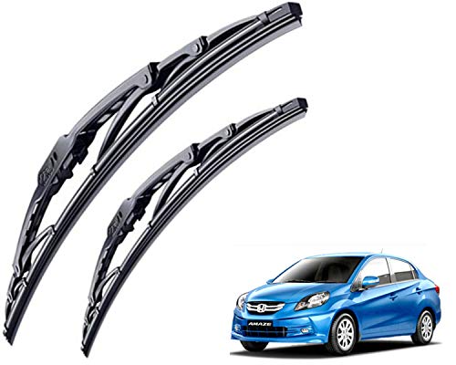 Image of WolkomHome High Performance OE Car Wiper Blade Replacement set of 2 Pc Right 22 inch Left 14 inch for Honda Amaze Type-1