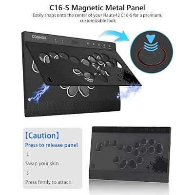Sehawei Haute42 C16-S Replacement Metal Panel (Aluminum Alloy) for C16-S Arcade Leverless Controller