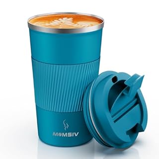 MOMSIV 17oz Travel Mug, Insulated Coffee Cup with Leakproof Lid, Vacuum Stainless Steel Double Walled Reusable Tumbler for Hot and Cold Water Coffee and Tea In Travel and Car
