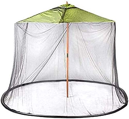 Mosquitera para sombrilla que elimina insectos en mesas de jardín y terrazas