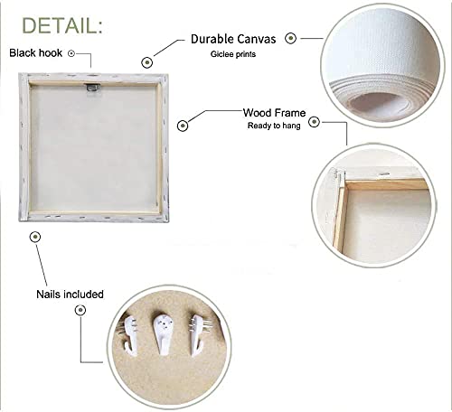 Grizzly Bear Wall Art Decor: Grey Bear Mama And Cubs Framed Pictures Woodland Animal Poster Snowy Winter Canvas Prints For Baby Kids Room Nursery Cabin Decorations Birthday Christmas Gift 32“X24" #TOP6