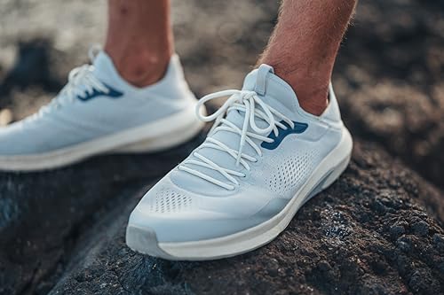 OluKai Kaholo Men's Athletic Sneakers, Lightweight & Breathable Mesh, Comfort Fit & Wet Grip Rubber Soles, Durable & Supportive, Vapor/Vapor, 9 by OluKai - Used condition - Image 2