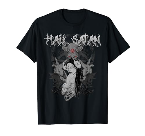 Hail Satan I Occult Satanic Baphomet T-Shirt