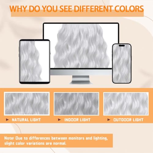 Image of Pastel White Wavy Bob Wig for Women, Short Shoulder Length Synthetic Wig with Bangs, Matte Natural Realistic Look Lightweight Hairpiece, White Color for Daily Wear & Cosplay Costume
