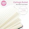 ZOTIA Lined Spiral Journal Notebook for Women, A5 College Ruled Journals for Writing, Hardcover Notebooks for Work, Note Taking and Office School Supplies, 140 Pages - Starlit Valley #1