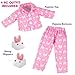 Bunny Doll Pajama Set w Slippers- 18