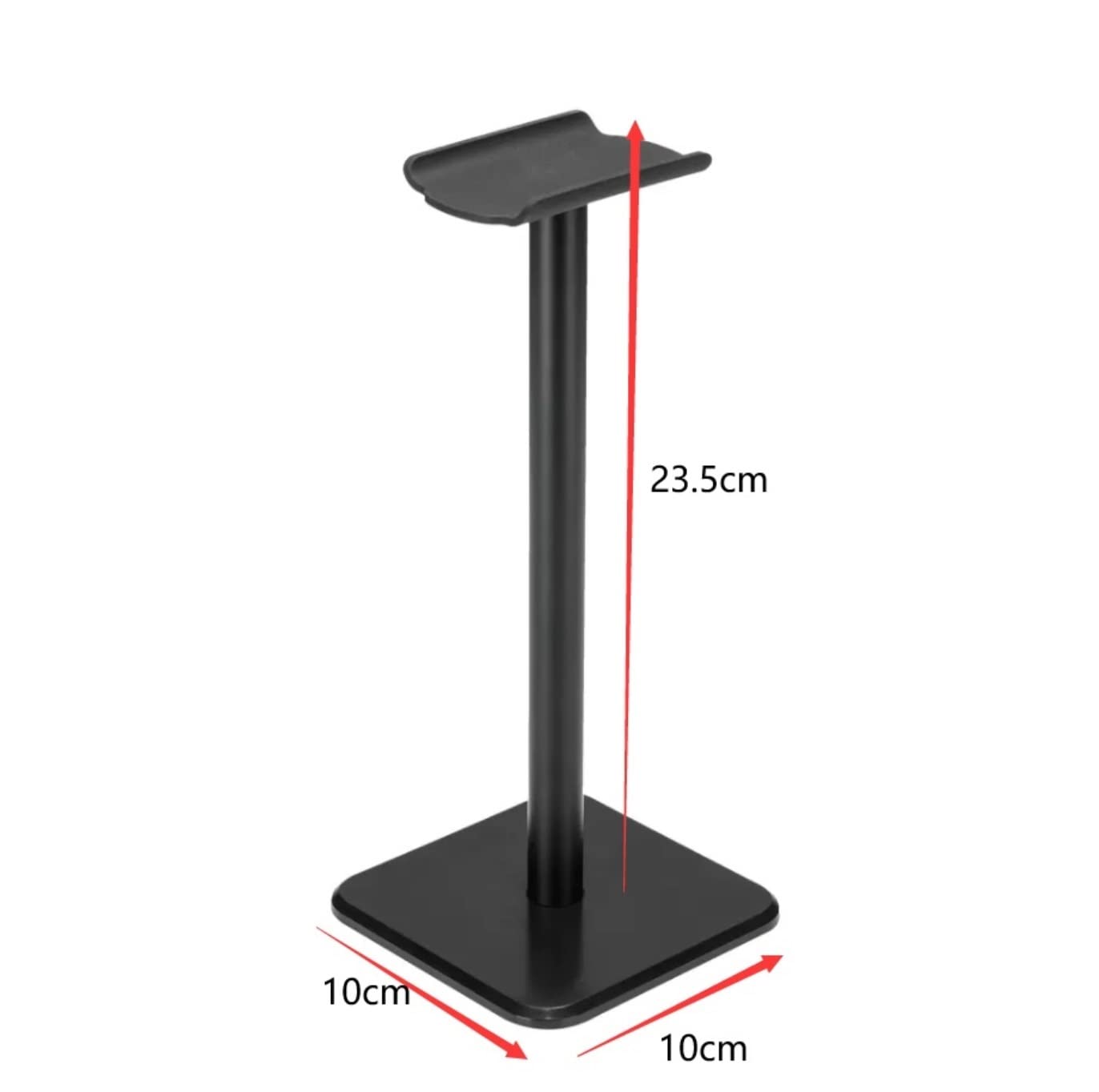 Soporte para portátil, Soporte Creativo for Auriculares, Mesa clásica for, Barra de Soporte Aluminio, Ahorra Espacio(Black)