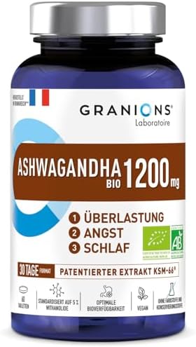 Ashwagandha Kapseln Hochdosiert Extrakt - Anti-Stress, Schlaf & Energie | Ashwagandha Extrakt Kapseln Hochdosiert - Natürliches Adaptogen Für Stressabbau, Besseren Schlaf & Mehr En