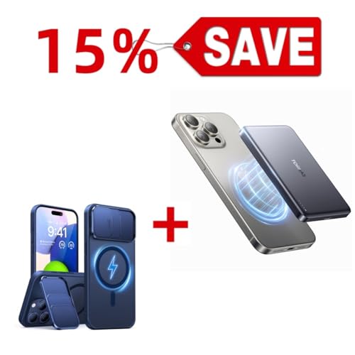 TORRAS Magnetic Case & Magnetic MiniMag Power Bank, 10,000mAh - Buy Together to Save 15%
