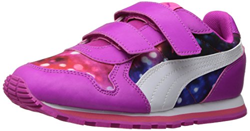 PUMA Kids' ST Runner Hook and Loop Sneaker, Ultra Magenta White, 1 M US Little Kid