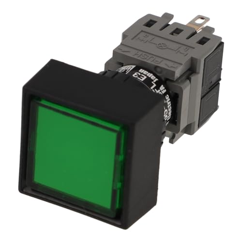 AH165-2SFLG11E3 | AH17F0M-11E3G | FUJI FUJI ILLUM FLUSH SQUARE HEAD GREEN 1 NO+1NC 24VDC LED