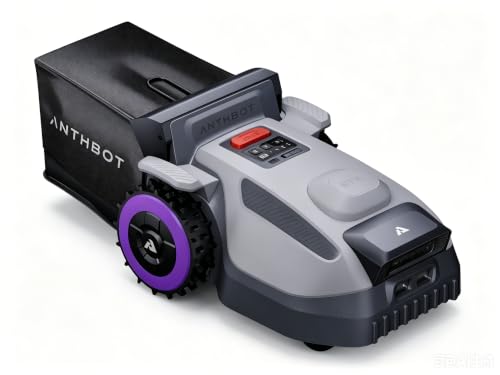 Image of ANTHBOT N8 Robotic Lawn Mower with Sweepe 3 /8 Acre, 4-in-1 Auto Dump NRTK