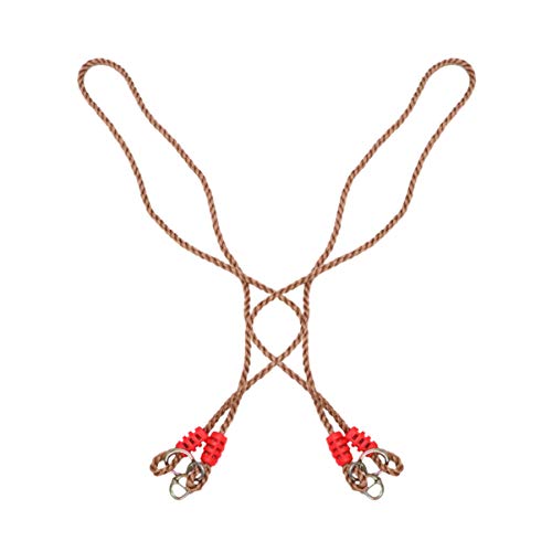 Happyyami Swing Adjustable Hitch 2 PCS Swing Rope Hanging Tree Swing Rope Adjustable PP Rope Swing for Outdoor Decor Hanging Rope Hammock Chair Swing Rope Yoga Hammock Outdoor Swing