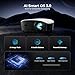 GooDee Smart Mini Projector with WiFi and Bluetooth - 1200 ANSI 4K Support, Compatible with Netflix/YouTube/Prime Video, AI Auto Focus & Keystone, Dolby Audio Home Theater Projector for Indoor/Outdoor