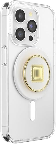 Vista 38 de PopSockets Agarre para teléfono con soporte expandible, agarre adhesivo, acetato blanco perla