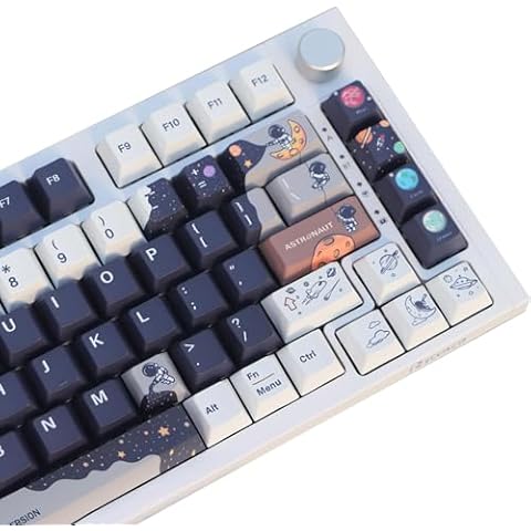 PBT Keycaps,143 Keys Dye-Sublimation PBT Keycap Set Cherry Profile Keycap with 7U Spacebar for ASIN Layout Cherry Gateron MX Switches Mechanical Keyboard Cover