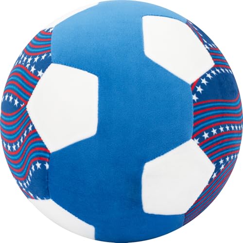 Image of Jazwares FIFA World Cup 2026 USA 9-Inch Plush Soccer Ball - Soft, Collectible World Cup Plush Toy - National Team Stars and Stripes Design - Ages 3+