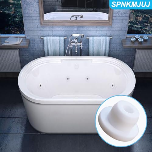 Image of 12 PCS Bathtub Jet Covers Silicone Hole Plug White Tube Plugs Waterproof Bathtub Plug Fit for 14mm Bathtub Hole