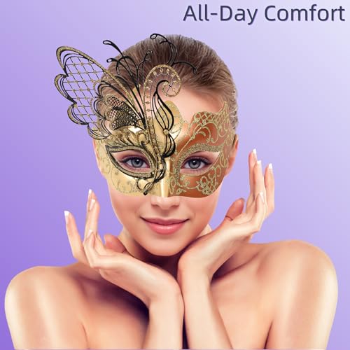 image for Ubauta Masquerade Mask For Women Venetian Mask/Halloween/Party/Ball Pr