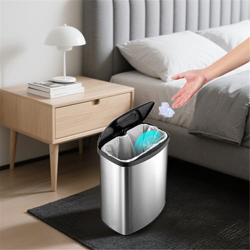 Caneca de Basura Sensor Automático Acero Inoxidable 3 Gal miniatura 4