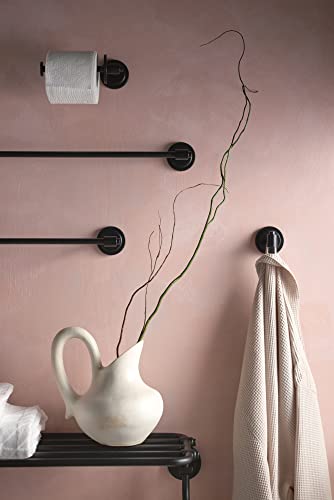 Moen Dn0709Bl Iso Collection European Single Post Toilet Paper Holder, Matte Black #TOP2