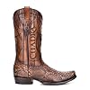 Cuadra Men's Western Boot in Genuine Python Leather, 1J1NPH