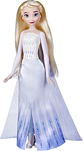 Disney Frozen 2 Queen Elsa Shimmer Fashion Doll, Removable Clothes and Accessories, Long Blonde Hair, Toy for Kids 3 Years Old and Up